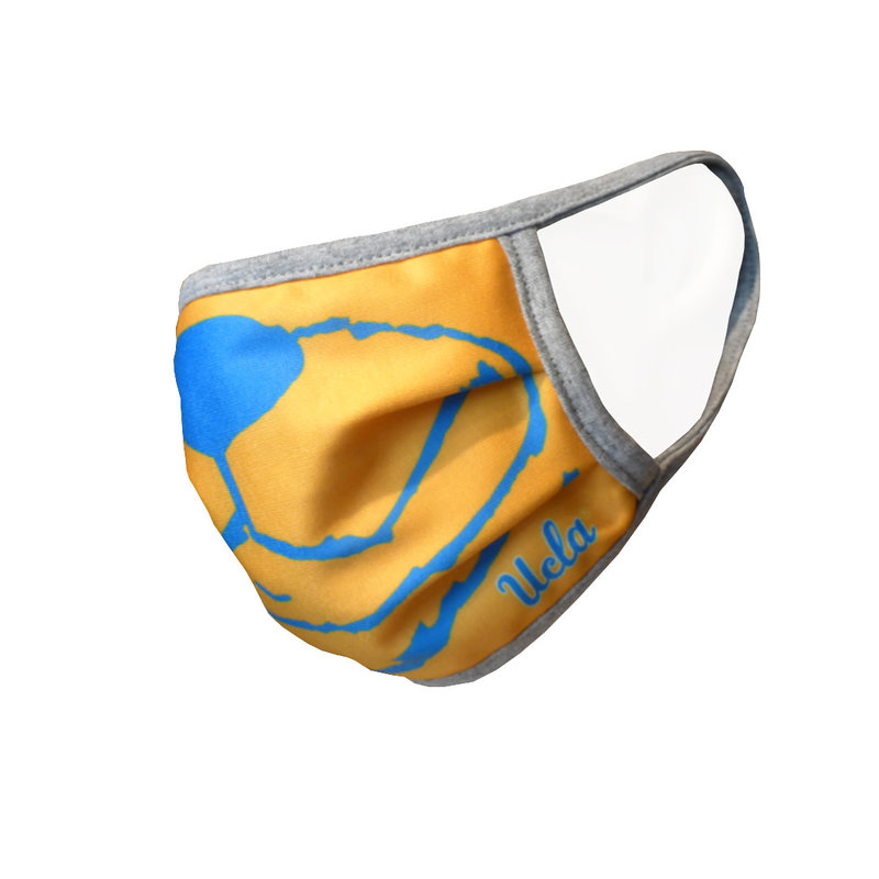 Retro Brand UCLA  Joe Bear Smile 3-Layer Face Mask
