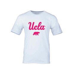 Russell Athletic Girls Essential Tee Ucla Script over Cali Bear - White