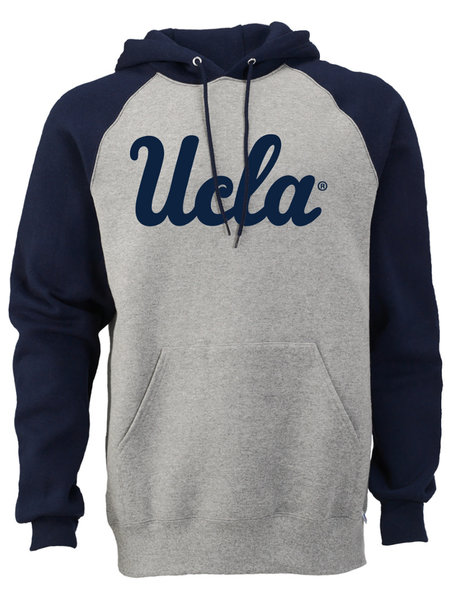 Russel Brand LLC UCLA Script  Mens  Fleece Colorblock Hood