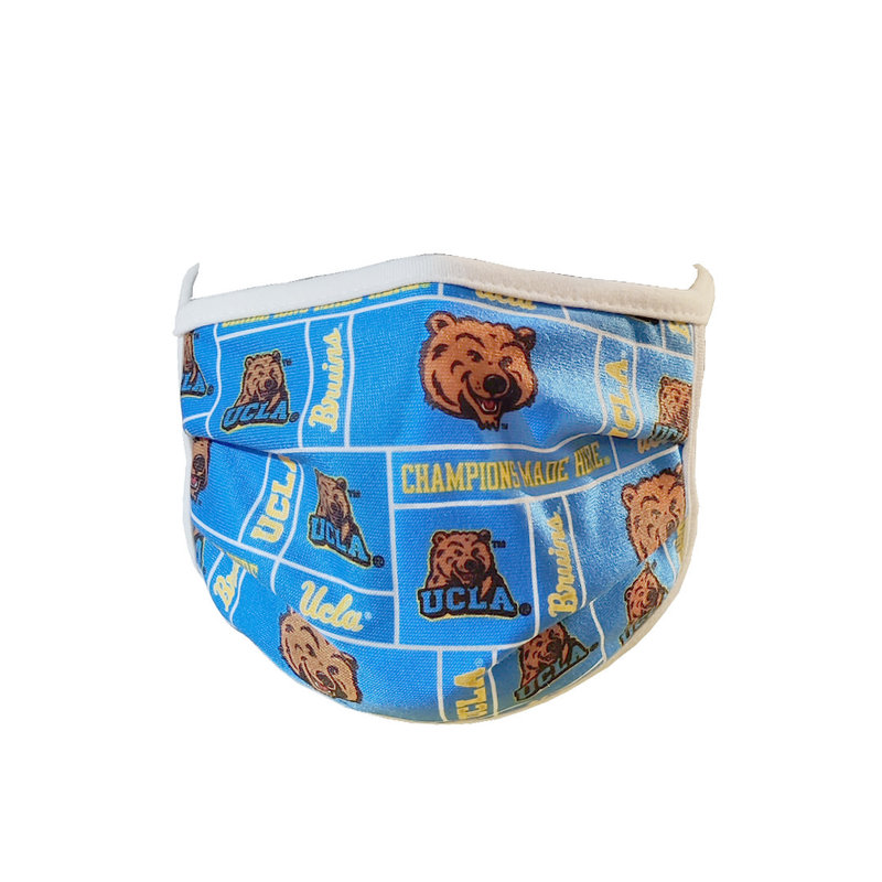 Retro Brand UCLA Logos 3-Layer Face Mask