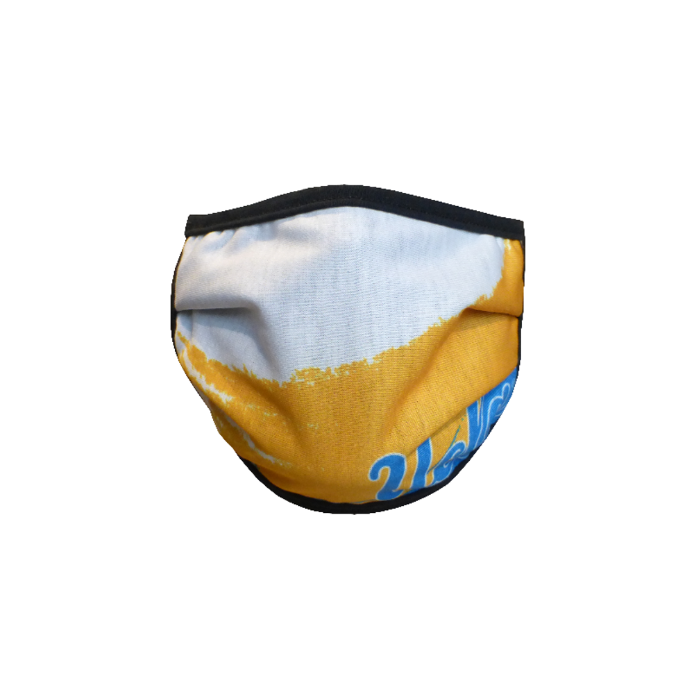 Retro Brand Ucla Script Tricolor Stroke 3-Layers Face Mask