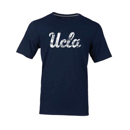Russell Athletic UCLA Vintage Script White Navy Tee