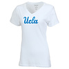 Russell Athletic UCLA Vintage Script V-neck T-shirt White