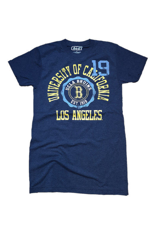 E5 Sport Ucla University of California Los Angeles Bi-blend Navy Tee