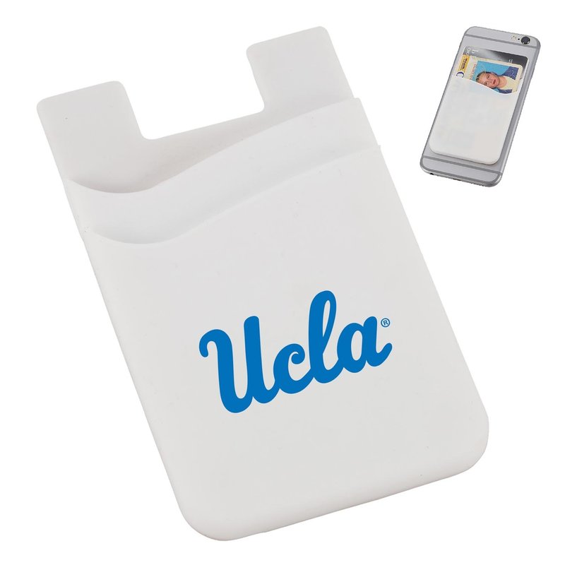 Jardine Associates UCLA Dual Pocket Slim Silicone Phone Wallet White