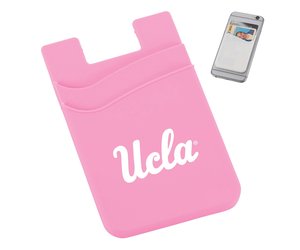 Dual Pocket Slim Silicone Phone Wallet Pink - Campus Store