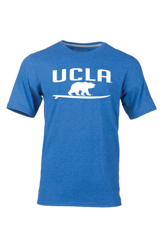 Russell Athletic UCLA Surf Bear T-Shirt Royal Blue Heather