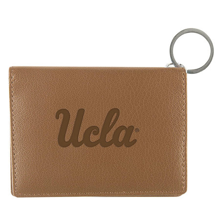 Jardine Associates UCLA script Leather ID Holder Tan