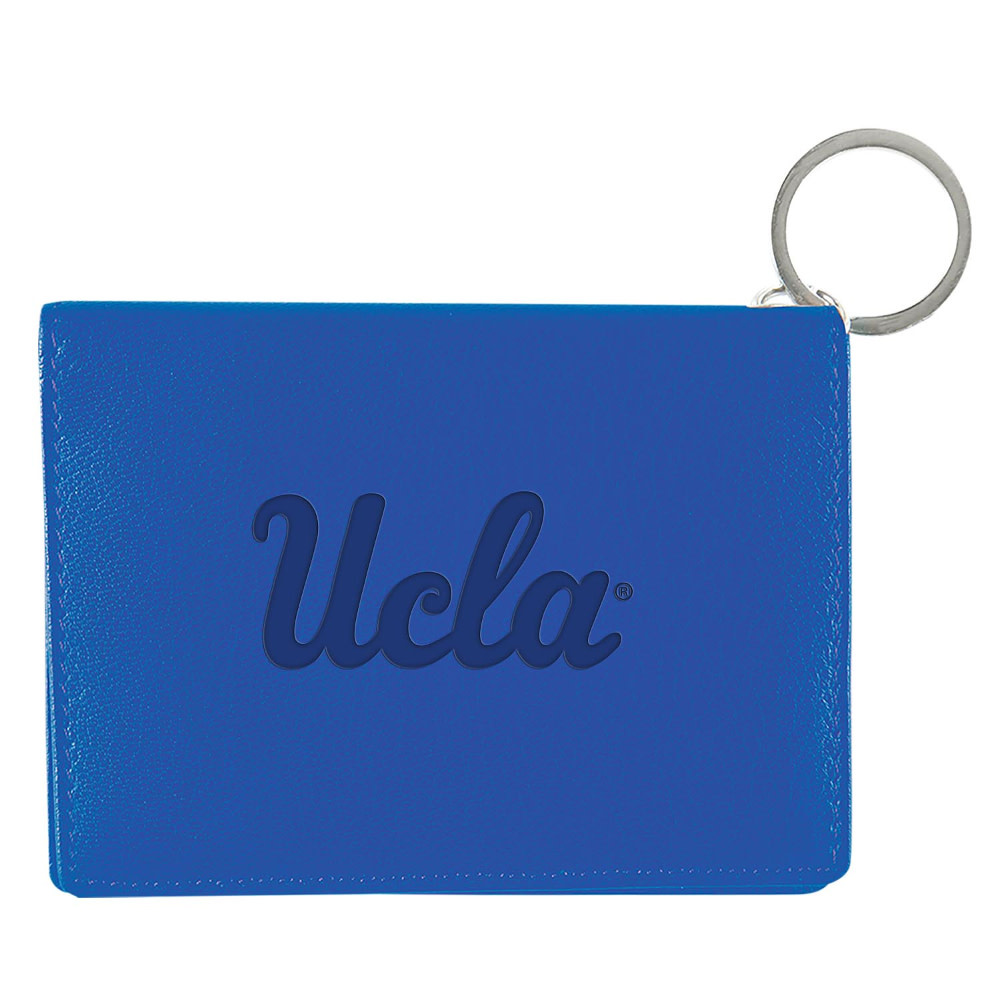 Jardine Associates UCLA script Leather ID Holder Royal