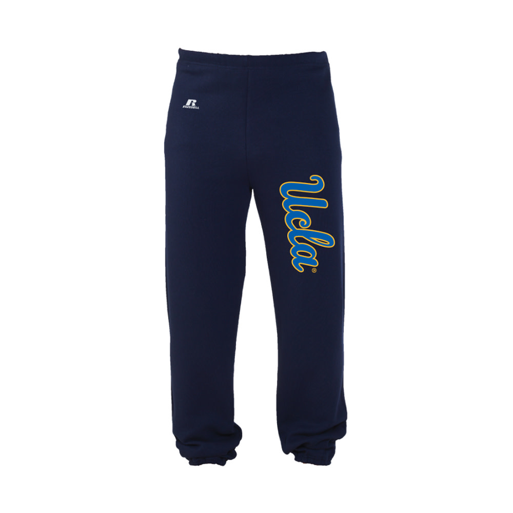 UCLA Fleece Closed Bottom Pant Navy Campus Store