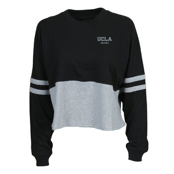 Boxercraft UCLA Ladies Cropped Retro Jersey Blk Oxd