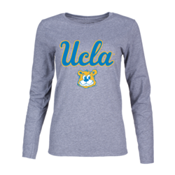 Russell Athletic UCLA Retro Bear Ladies Long Sleeve Oxford