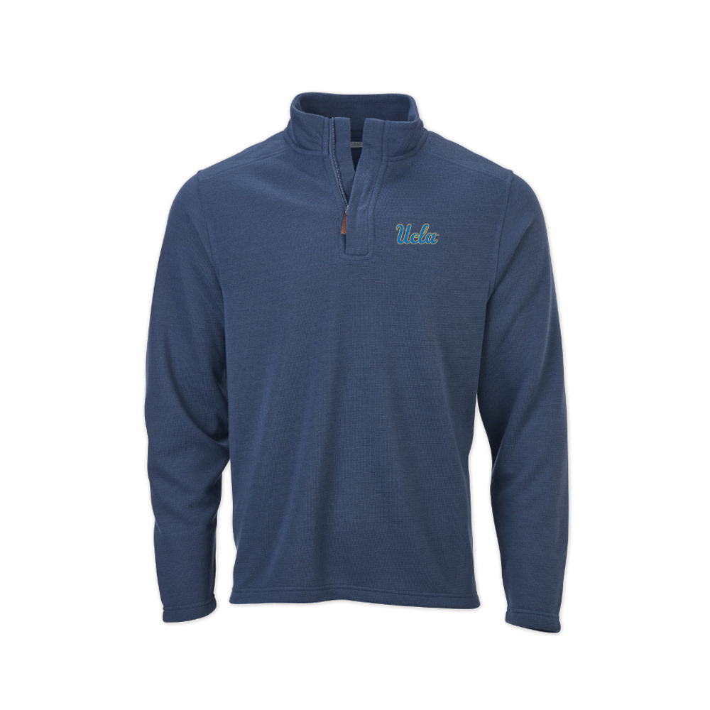 Boxercraft Ucla Script Sullivan 1/4 Zip Indigo