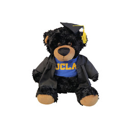 Mascot Factory Ucla Grad Cap and Gown Bear Black 10"