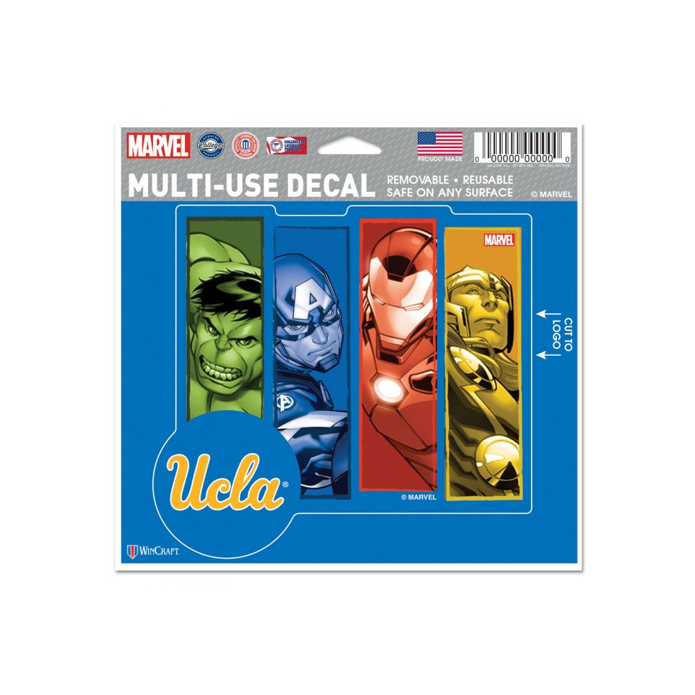 Wincraft Ucla Bruins Marvel  Multi-use Decal 5"X 6"