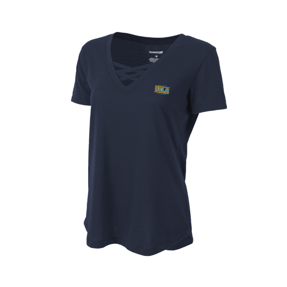 Boxercraft Ucla Girl Caged Navy Tee