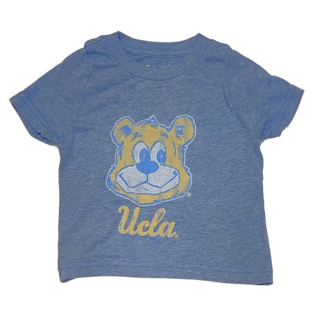 Retro Brand Retro Bear Head Script Infant Tee Royal