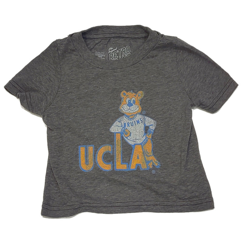 Retro Brand UCLA Retro Bear Standing Streak Infant Heather Tee