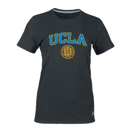 Russell Athletic UCLA Block Seal Women Essential Black Heather Tee