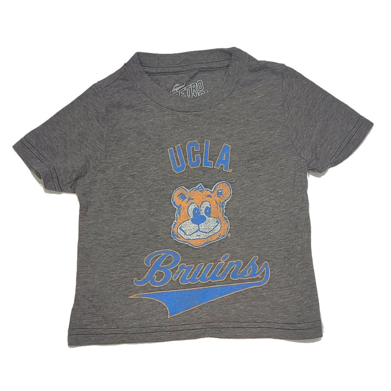 Retro Brand UCLA over Joe Bear Infant Tee Grey