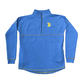 UCLA Womens Jenny Quarter Zip Pullover Blue