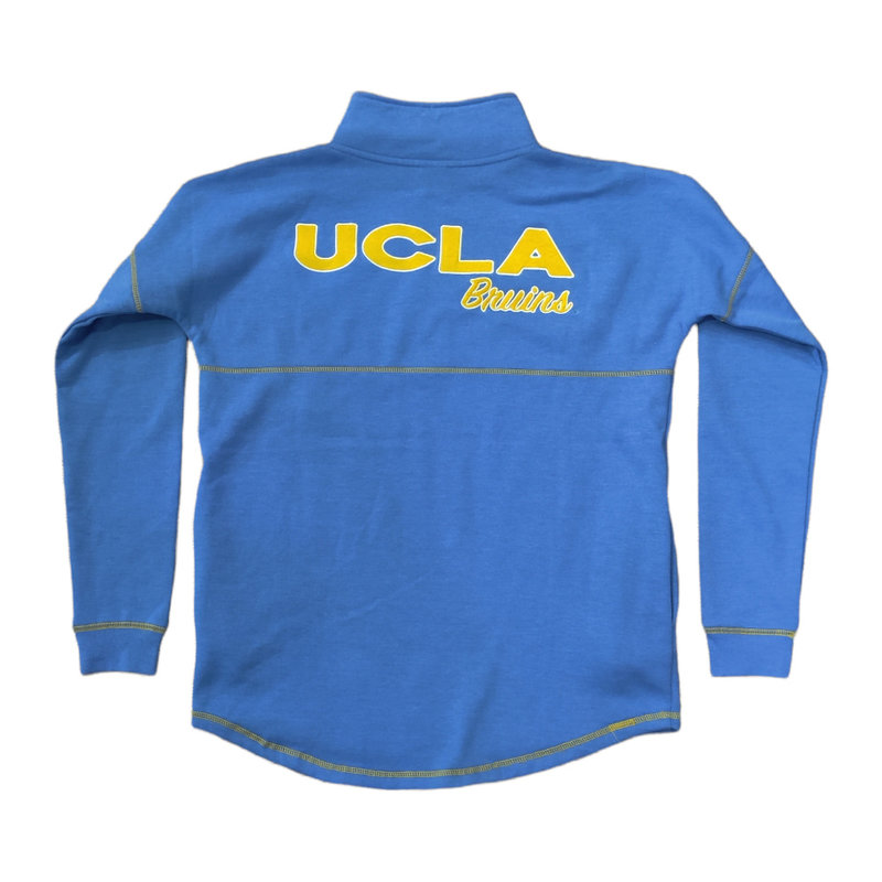 UCLA Womens Jenny Quarter Zip Pullover Blue