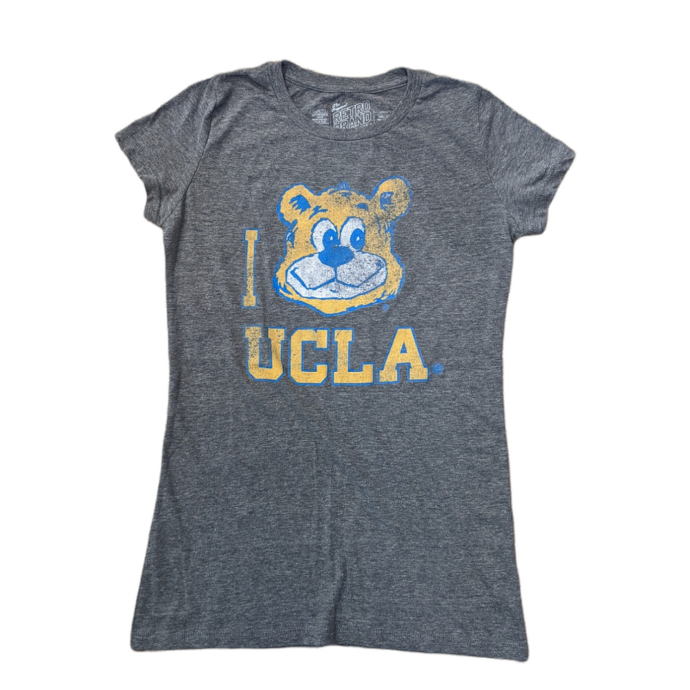 Retro Brand I Joe Bear UCLA Grey Tee