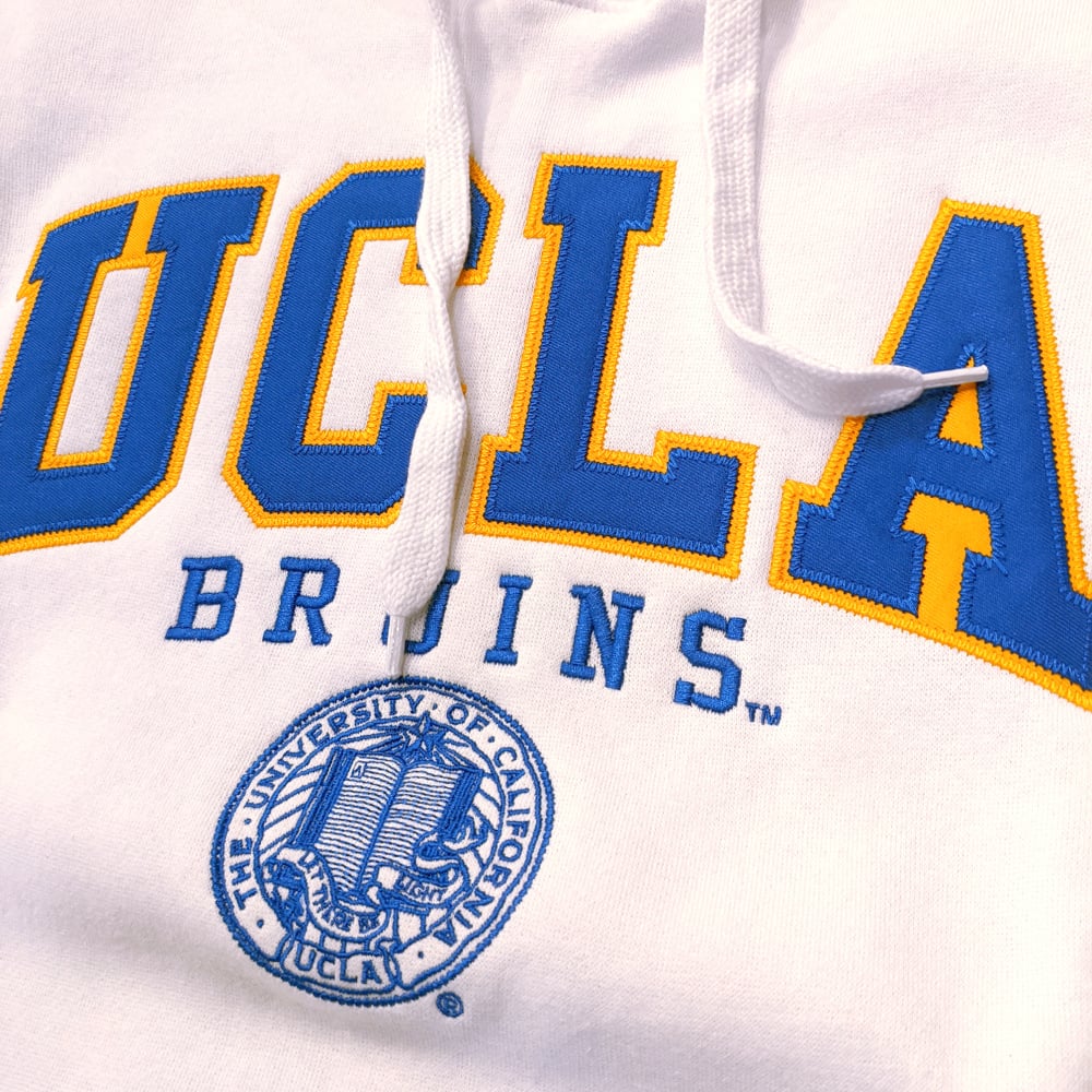 e5 UCLA BRUINS blue hoodie size XL College
