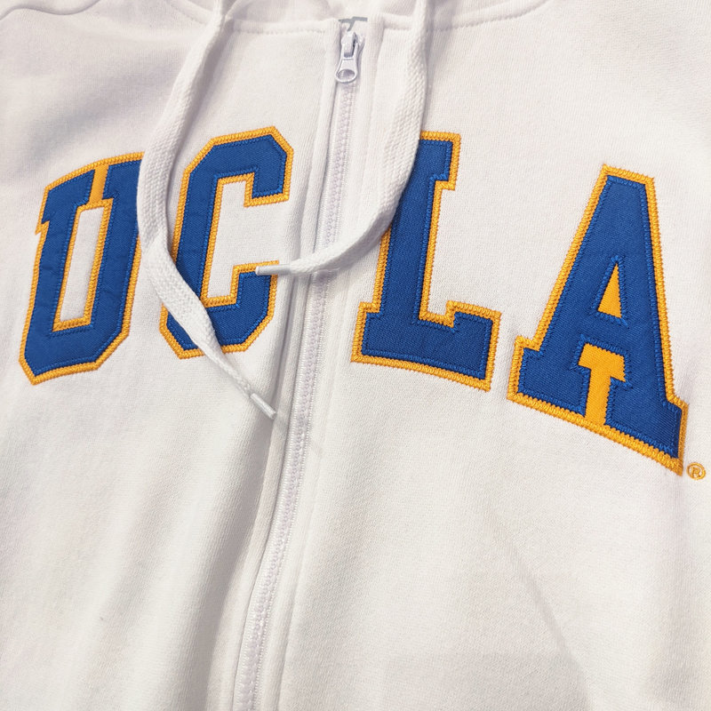 E5 Sport UCLA Vintage Full Zip Hood White