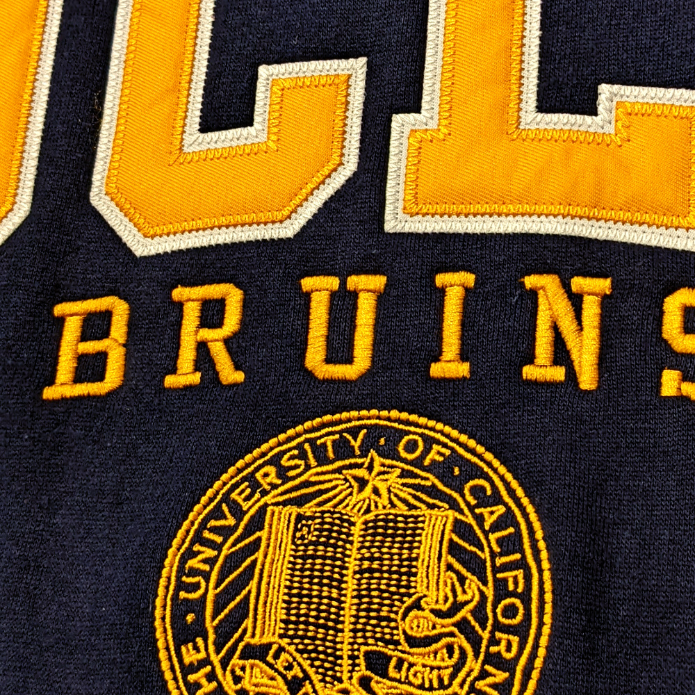 E5 Sport UCLA Bruins Seal Vintage Crew Neck Charcoal