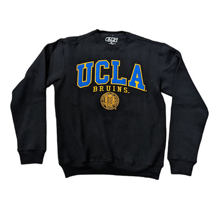 E5 Sport UCLA Bruins Seal Vintage Crew Neck Black