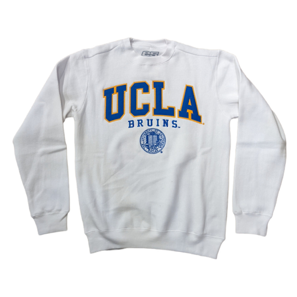 E5 Sport UCLA Bruins Seal Vintage Crew Neck Charcoal