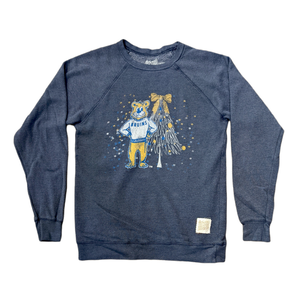 Retro Brand UCLA Joe standing Tree Heather Navy Crew