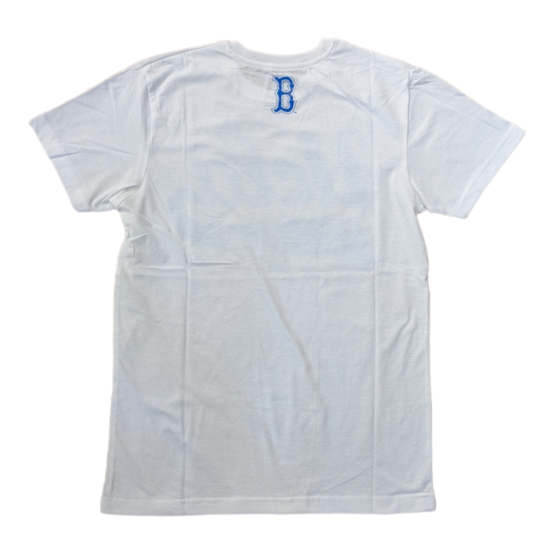 E5 Sport UCLA Gold Script Distressed Classic White Tee