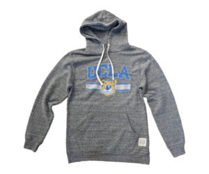 Ucla Arch Vintage Joe Bear Grey Hoodie Campus Store