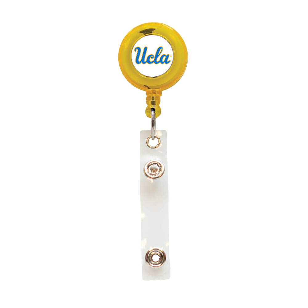 Jardine Associates UCLA Script Translucent Retractable Reel Gold
