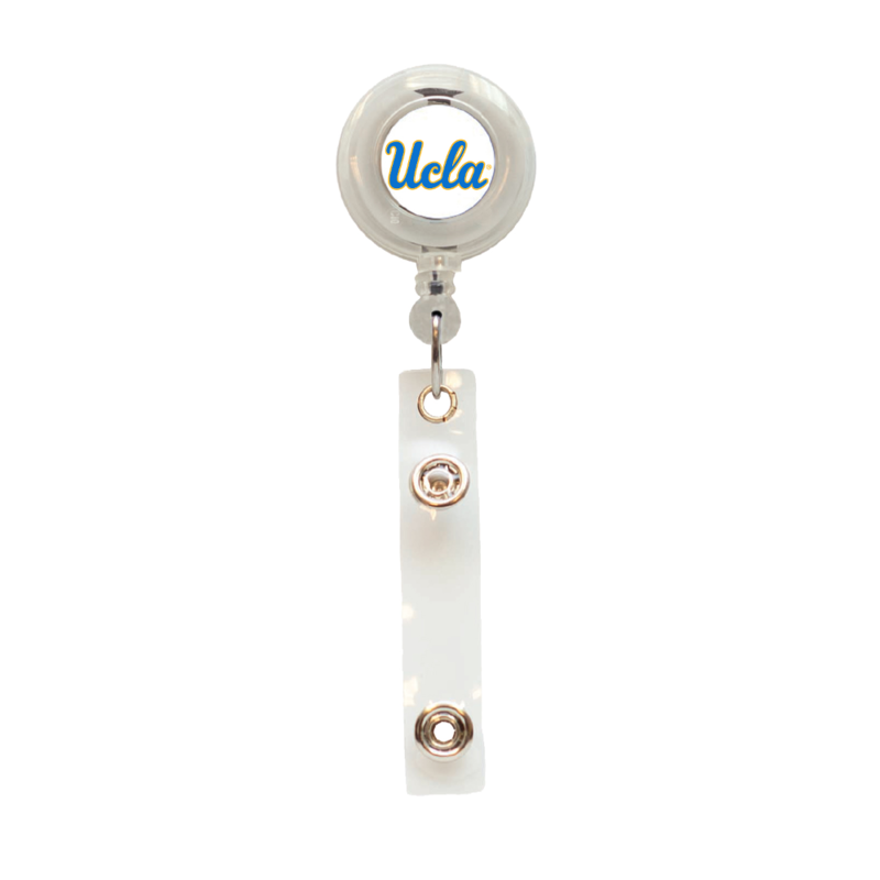 Jardine Associates UCLA Script Translucent Retractable Reel Clear