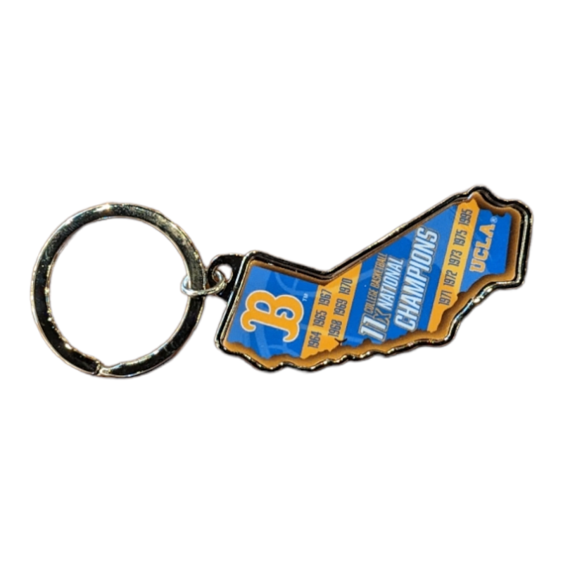 RICO INDUSTRIES UCLA 11 Time College Basketball Champs Keychain