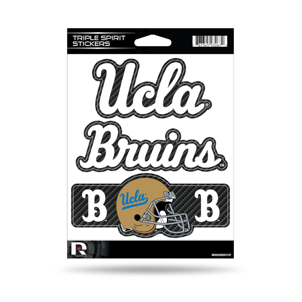 RICO UCLA Carbon Fiber Triple Spirit Stickers