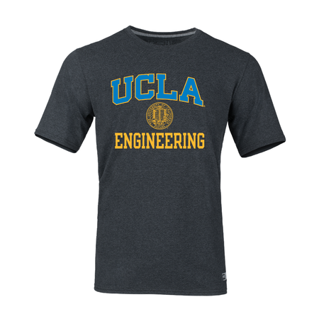Russell Athletic Men's Dripower Tee  UCLA ENGINEERING - Black Heather