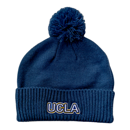 The Game UCLA Solid Beanie With Pom Vintage Blue