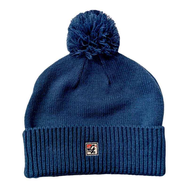 The Game UCLA Solid Beanie With Pom Vintage Blue