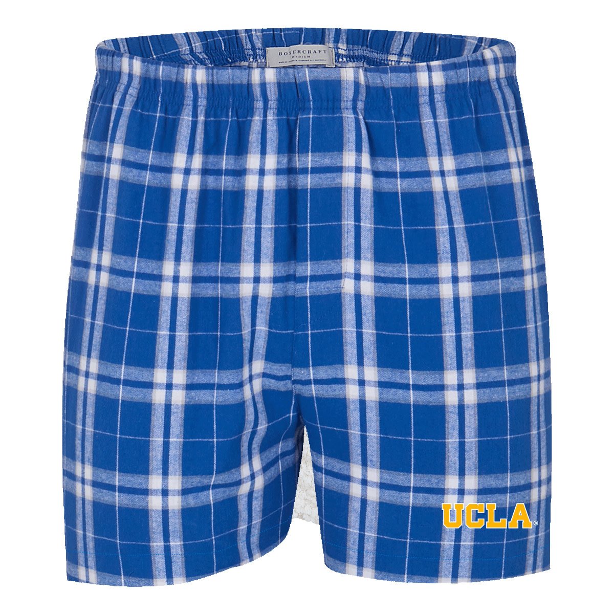 Youth Blue Flannel Print Boxer Shorts, Mens Sports Underwear