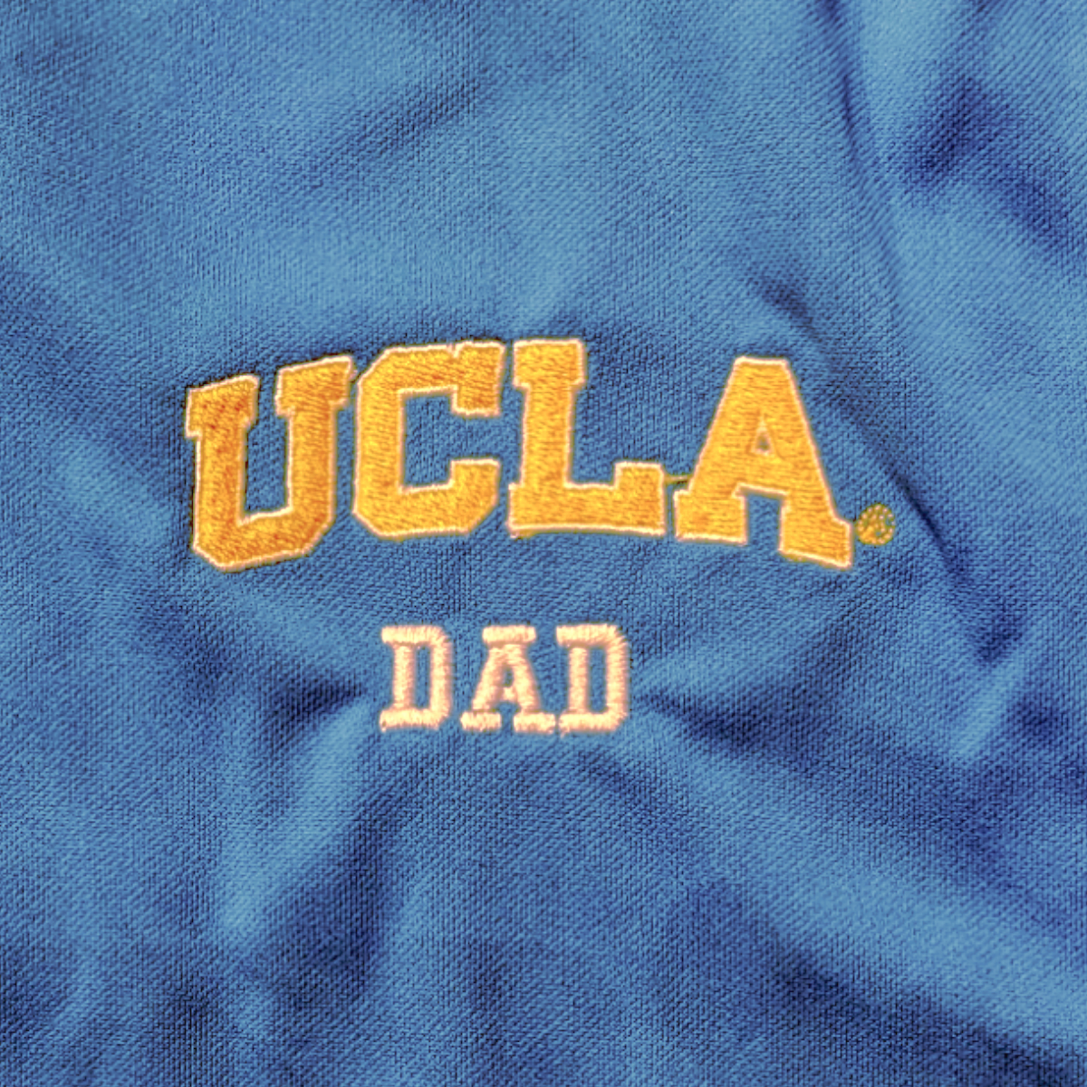 Russell Athletic UCLA Dad Performance Golf Polo Tee Blue
