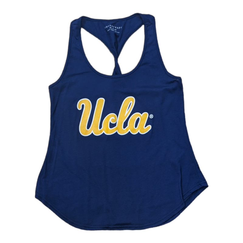 Boxercraft UCLA Script Ladies Twistback Tank Navy