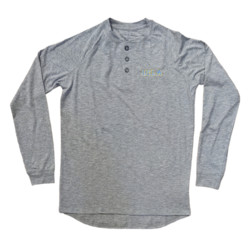 Boxercraft UCLA Henley Long Sleeve Men Oxford Tee