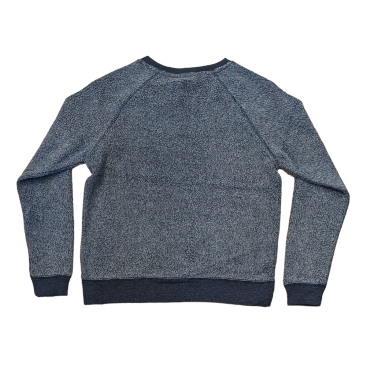 Boxercraft Ucla Script White Embroidery Ladies Fleece Out Crew Navy