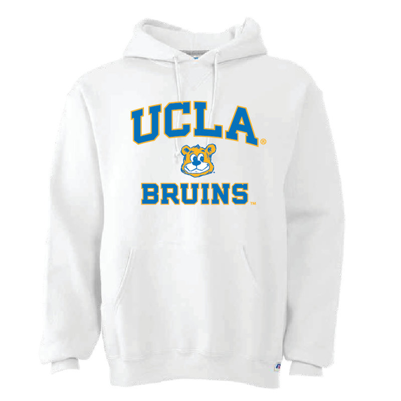 Russell Athletic UCLA Joe Bear Bruins Pullover Hoodie White