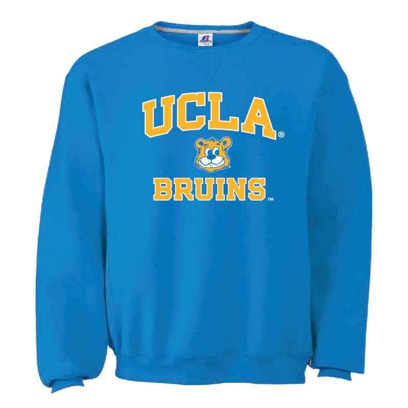 Russell Athletic UCLA Joe Bear Bruins Fleece Crew Collegiate Blue