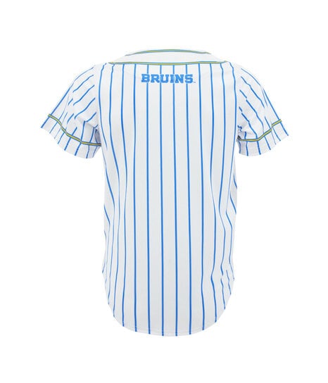 Boxercraft UCLA Script Baseball Blue Jersey Pinstripe